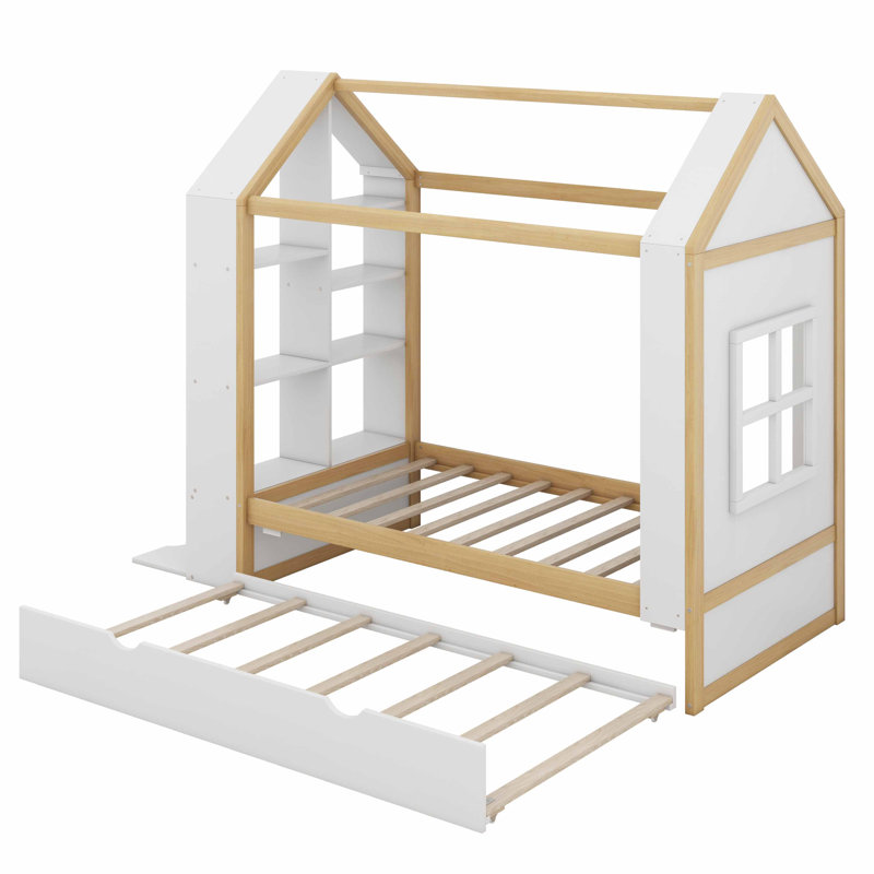 Lit plateforme simple Helsley, Blanc