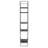 Caithlin 70"H x 38"W Metal Open Etagere Bookcase-1532545899