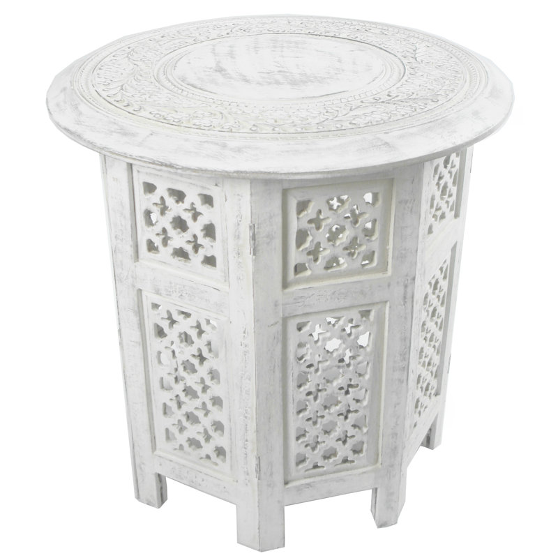 Abbeyville Frame End Table, Natural, 30cm H x 30cm W x 30cm D