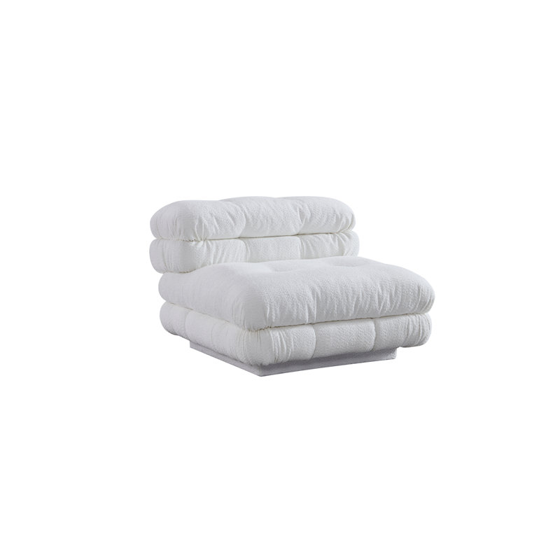 Chaise Lowell, Tissu blanc