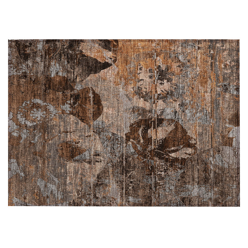 Abstract Indoor / Outdoor Rug, Rectangle 1'8" x 2'6"