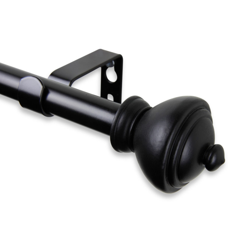 Tringle à rideaux Plewak, 28 po-48 po, Noir