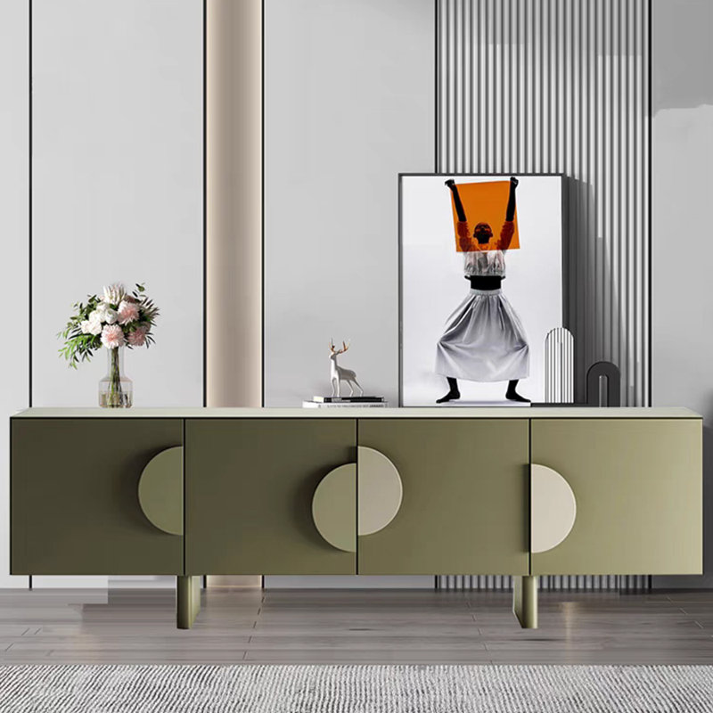 Meuble télé simple à peinture moderne, 62.99"
