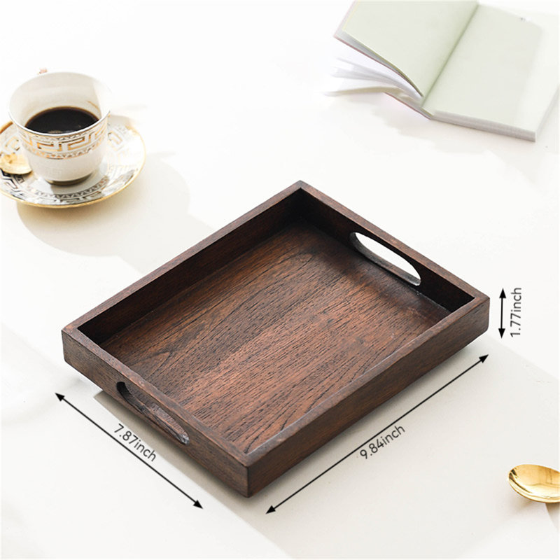 Dontevius Wood Tray, 1.77" H x 9.84" W x 7.87" D