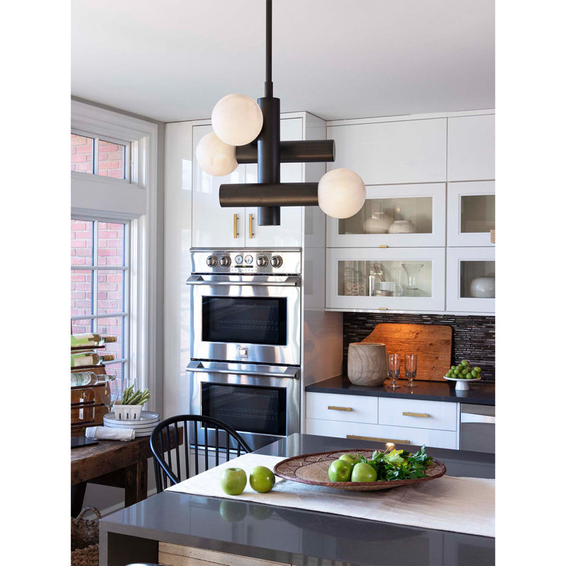 Dion Pendant (Oil Rubbed Bronze), Natural Brass