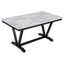 Table de salle à manger 6 pièces avec 4 chaises, 1 banc pour table