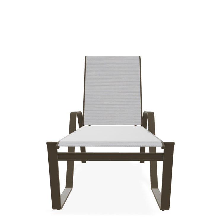 Holna Outdoor Rust-Resistant Metal Chaise Lounge