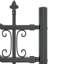 Vidaxl Garden Fence Powder-Coated Steel-116797992-116797993
