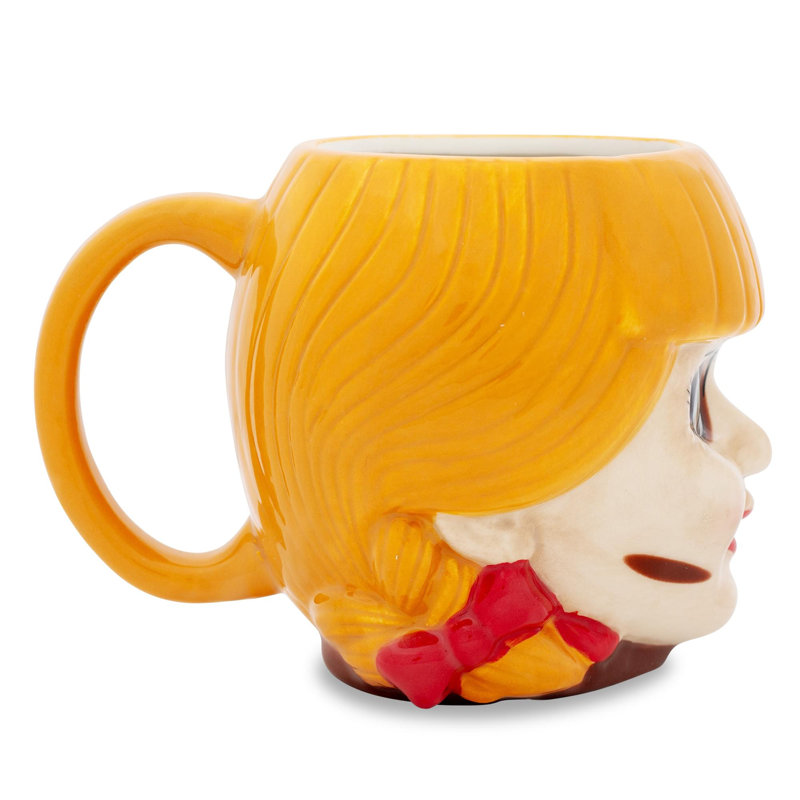 Tasse en céramique sculptée The Conjurant Annabelle Head | Peut contenir 20 onces
