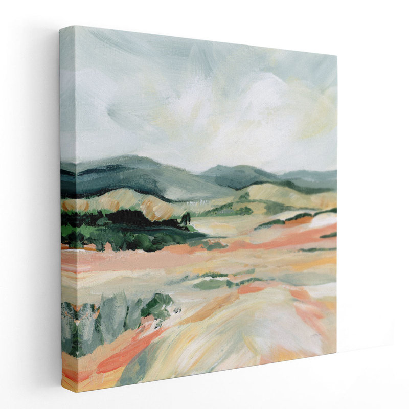 «Vermillion Landscape I», reproduction d'art sur toile, H 40 po x l 40 po