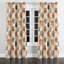 Rideaux occultant Modern - Rideau à œillets orange chaud Shibui - 1 panneau-878441656-878441657