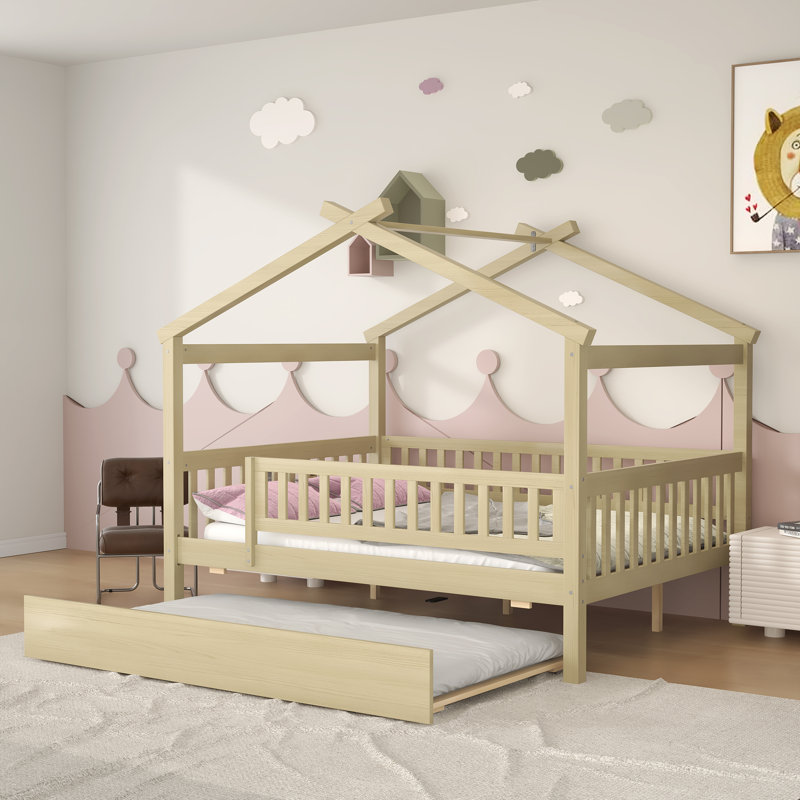 Ventre Kids Full with Trundle, Natural