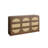 9-Drawer Cabinet with Rattan Front