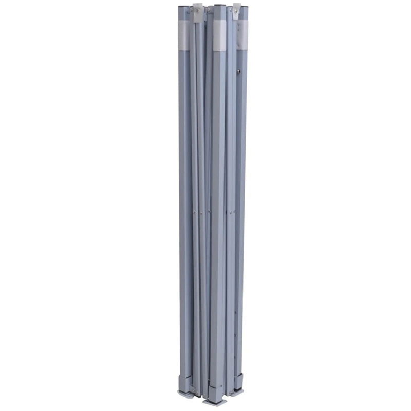 Steel Pop Up Gazebo, Cream, Silver, 315cm H x 200cm W x 200cm D