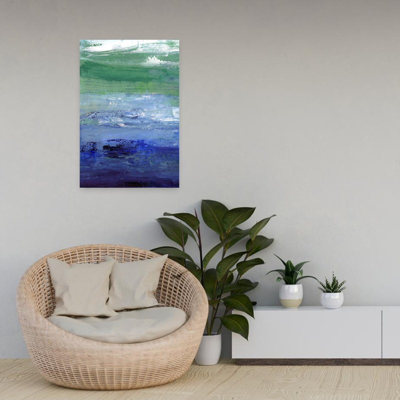 Art contemporain contemporain abstrait abstrait, H 24 po x l 16 po