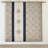 King 7 Piece Bedding - Navy With & Pillows Throw