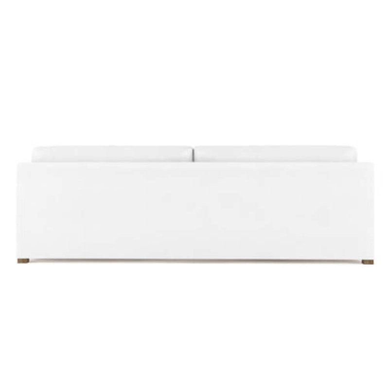 Canapé Madison, H 33 po x l 108 po x P 38 po, Patiné, Cuir rétro blanc