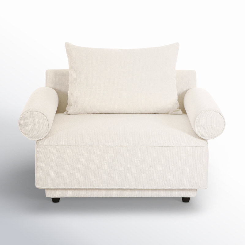 Catalya Armchair, Novax White Boucle