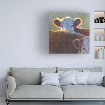 Art mural sur toile tendue - "Paak-a-Moo" Rita Kirkman pour décoration de salon, de chambre à coucher ou de bureau - 14 x 14