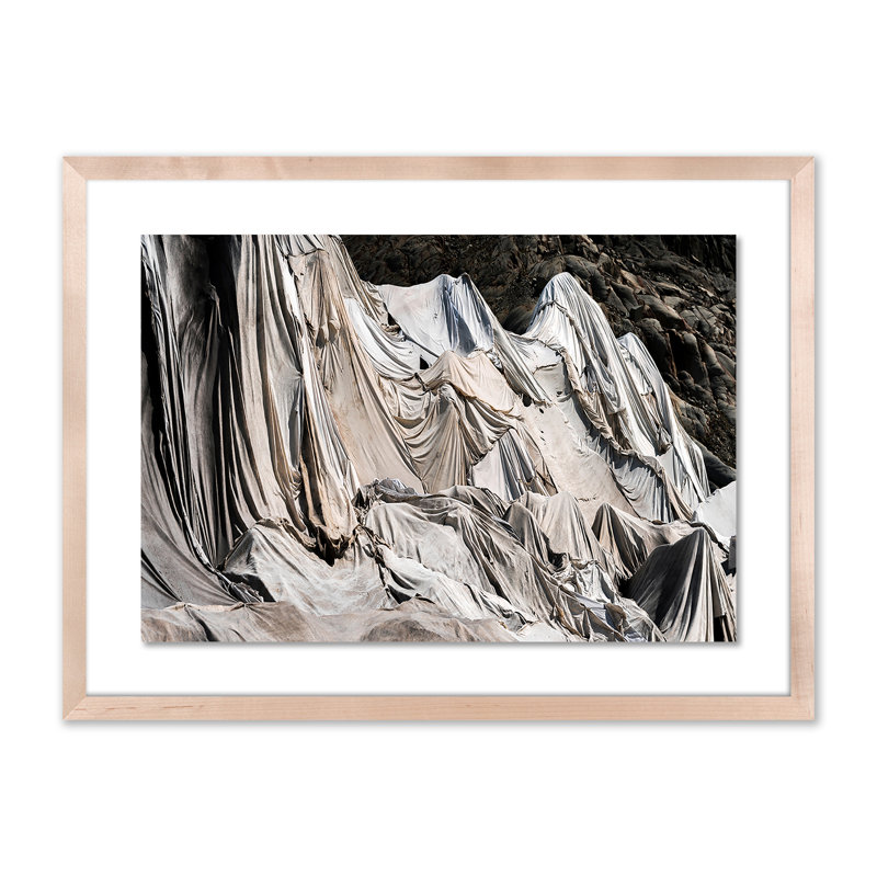 Behind The Cold Veil I Print by Michael Schauer, 18" H x 24" W x 1.5" D, Natural
