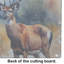 Deer Glass Cutting Board Large