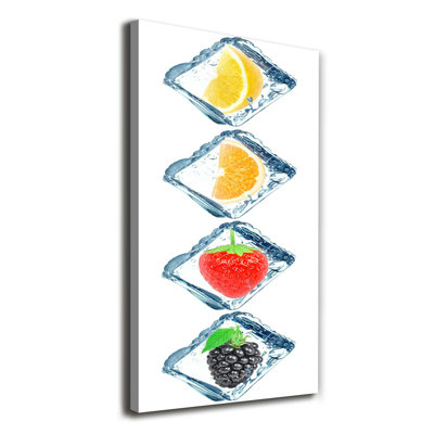 Fruit And Ice - Wrapped Canvas Print