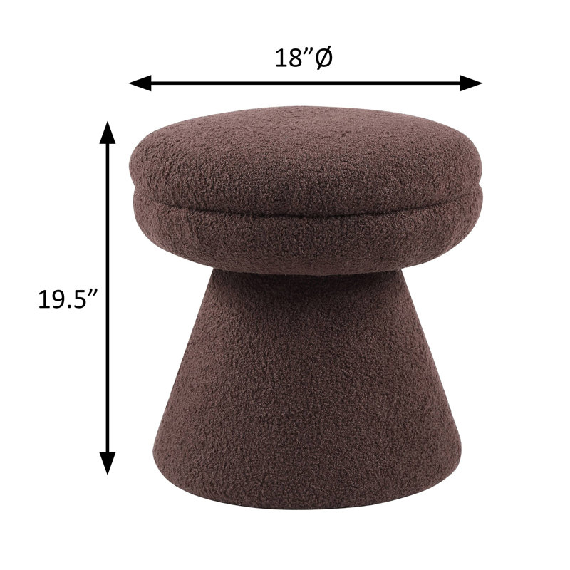 Tabouret l 18 po, brun, Marron foncé