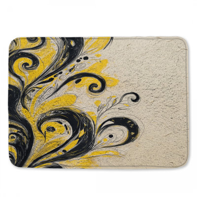 Tapis de bain floral
