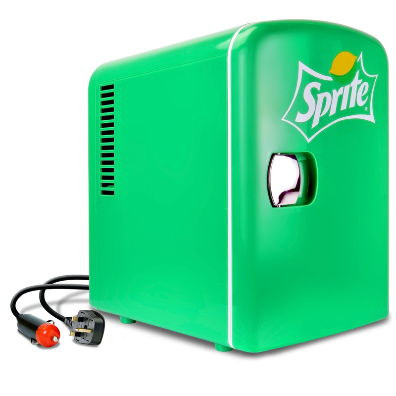 Koolatron Sprite Mini Fridge 4L 6 Can Portable Cooler Warmer for Bedrooms, Green