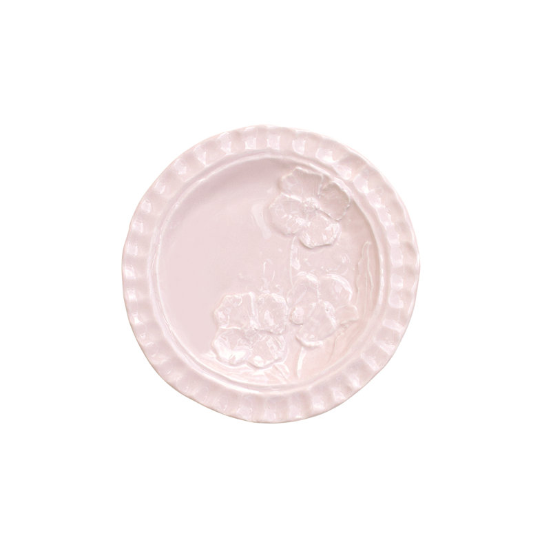 Pietra Fiori Canape Plate, Pink