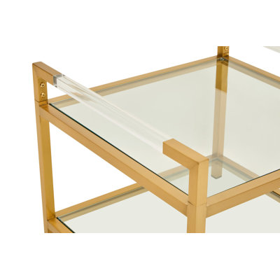 Glass Top End Table