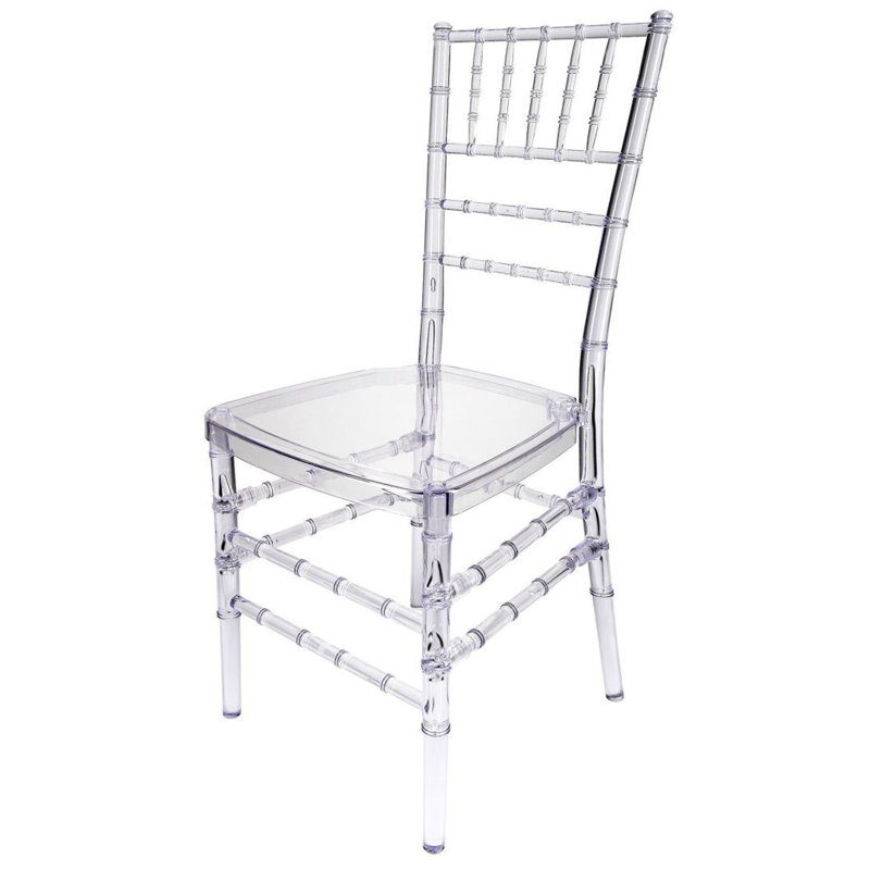 Clear Resin Pro-Clear Unassembled Chiavari Chair, 4 Chair Bundle By Chivari