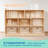Alcaldes 8-Section Montessori Shelf for Kids 35.4'' H X 44.6'' W Toy Storage