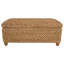 Banc de rangement en feuille de bananier tissé à la main Laughton