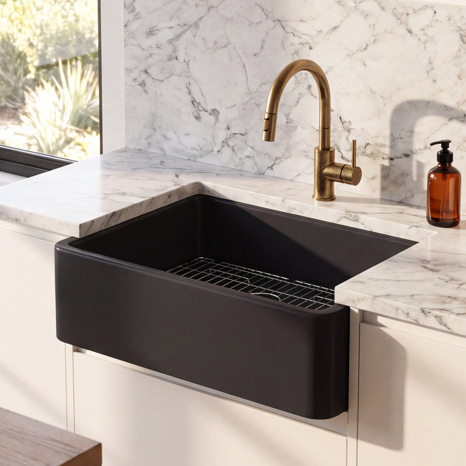 Pure 33" Fireclay Farmhouse Kitchen Sink