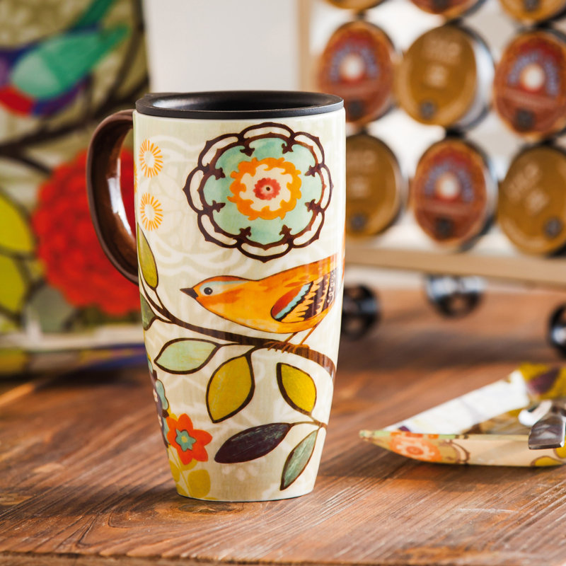 Darby Home Co Kirkwall Insulated Ceramic Travel Mug with