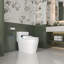 Automatic Electric Smart Bidet Seat with Remote Control, LED Display, Auto Flush, Open and Close