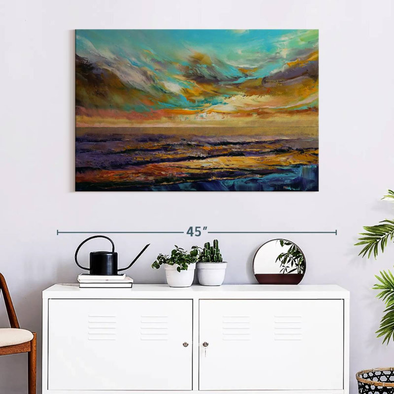Coucher de soleil Avery Tahiti, H 26 po x l 39 po