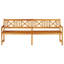 Solid Wood Outdoor Bench