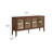 Nell 72" Glass Door Sideboard Storage Display Cabinet