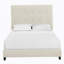 Lit plateforme tapissier touffeté-500601657