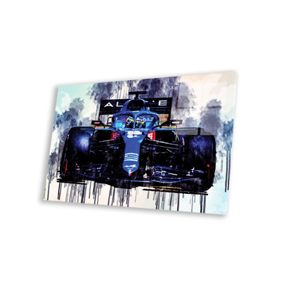 " Fernando Alonso Close-Up Alpine A521 2021 F1 Cars Formula 1 Sportscars " by Sissy Angelastro