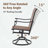 Set of 2 360° Swivel Patio Dining Chairs with PVC-coated polyester Fabric-624243176