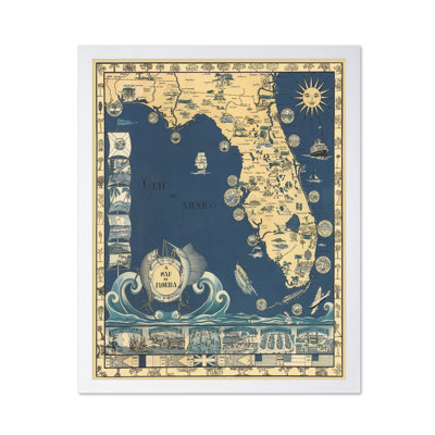 Pictorial Map of Florida