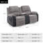 Mitrita 2 Seater Rise Recliner Upholstered Loveseat Sofa with Drinks Console-1128675896-1128675897
