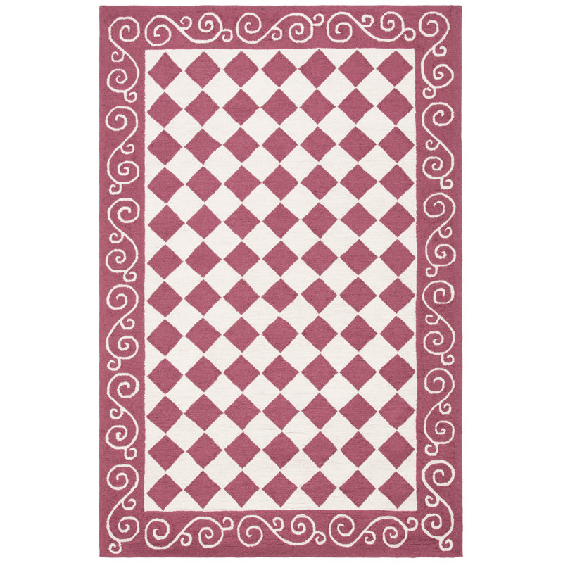 Tapis en laine crocheté à la main Brayton, Rectangle 2 pi 9 po x 4 pi 9 po