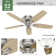 52" Kenbridge 5 - Blade Flush Mount Ceiling Fan with Pull Chain and Light Kit Included