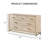 64" W 7-Drawer Solid and Manufactured Wood Dresser