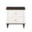 Table de chevet moderne à 2 tiroirs avec port USB pour mobilier de chambre en bois durable 1pc