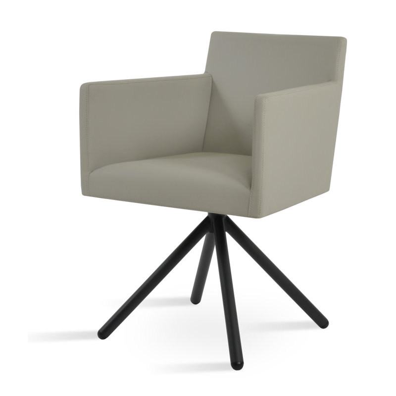Fauteuil Harpoint, Gris clair, Naturel